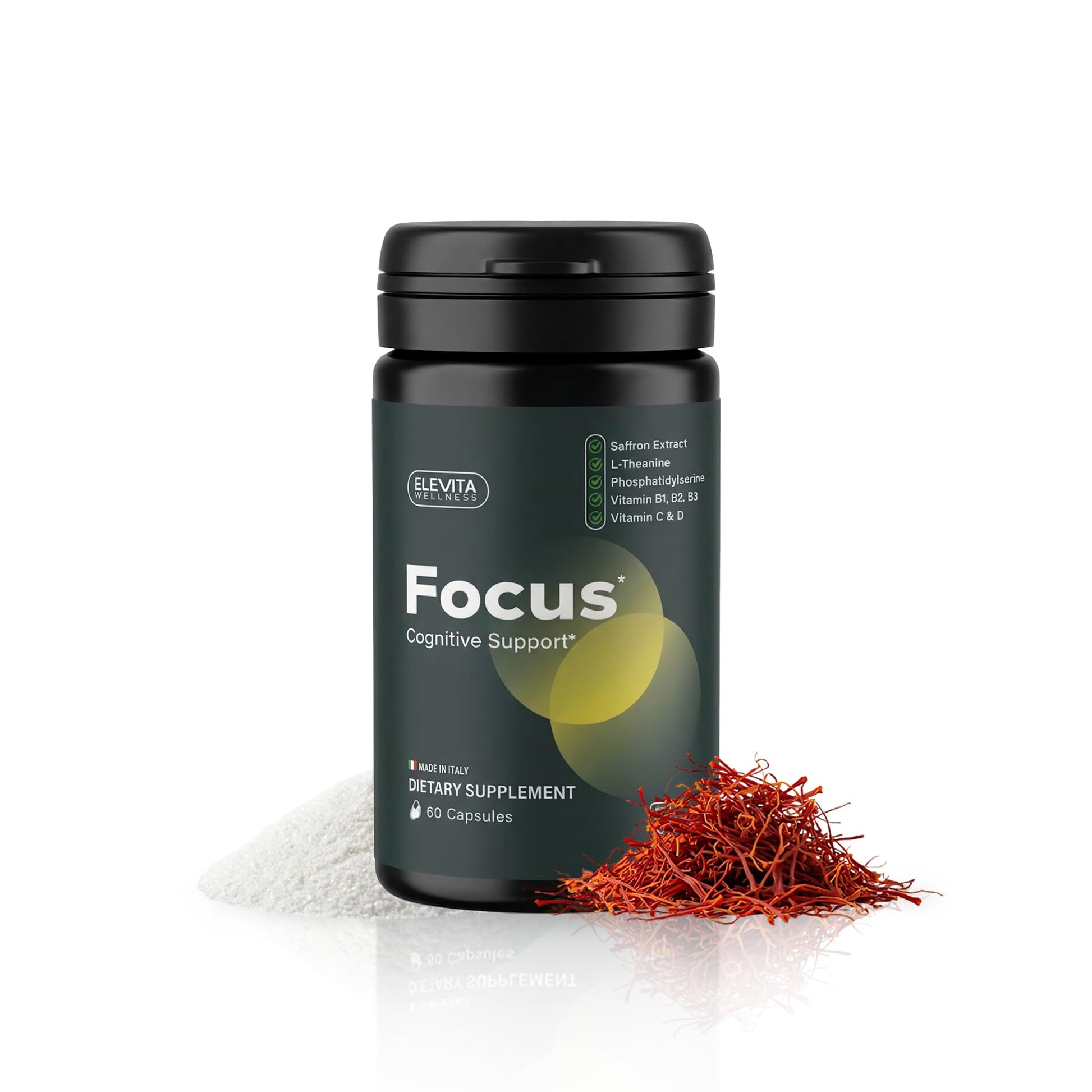 ELEVITA WELLNESS Focus Supplement Capsule 60 Count
