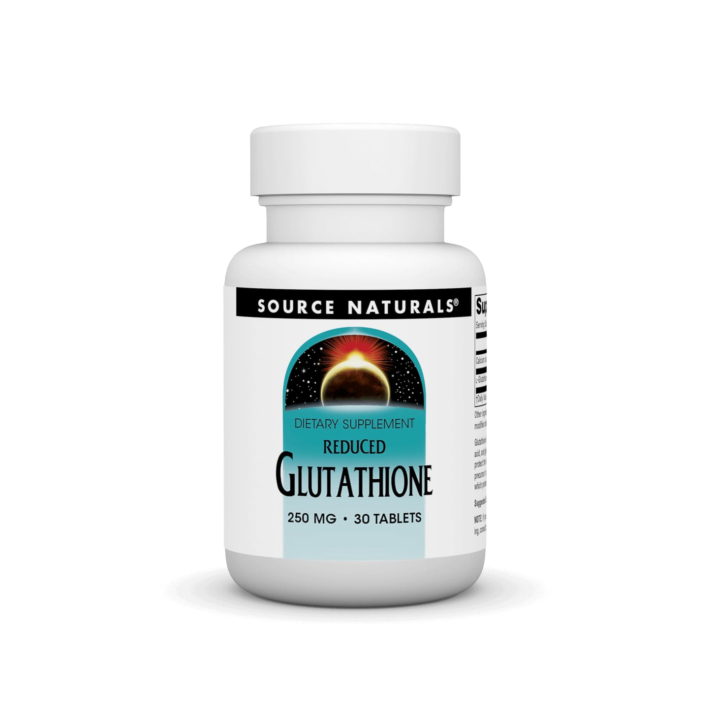 Source Naturals Glutathione 250mg Supplement for Liver Support Tablets, 30 Tablets