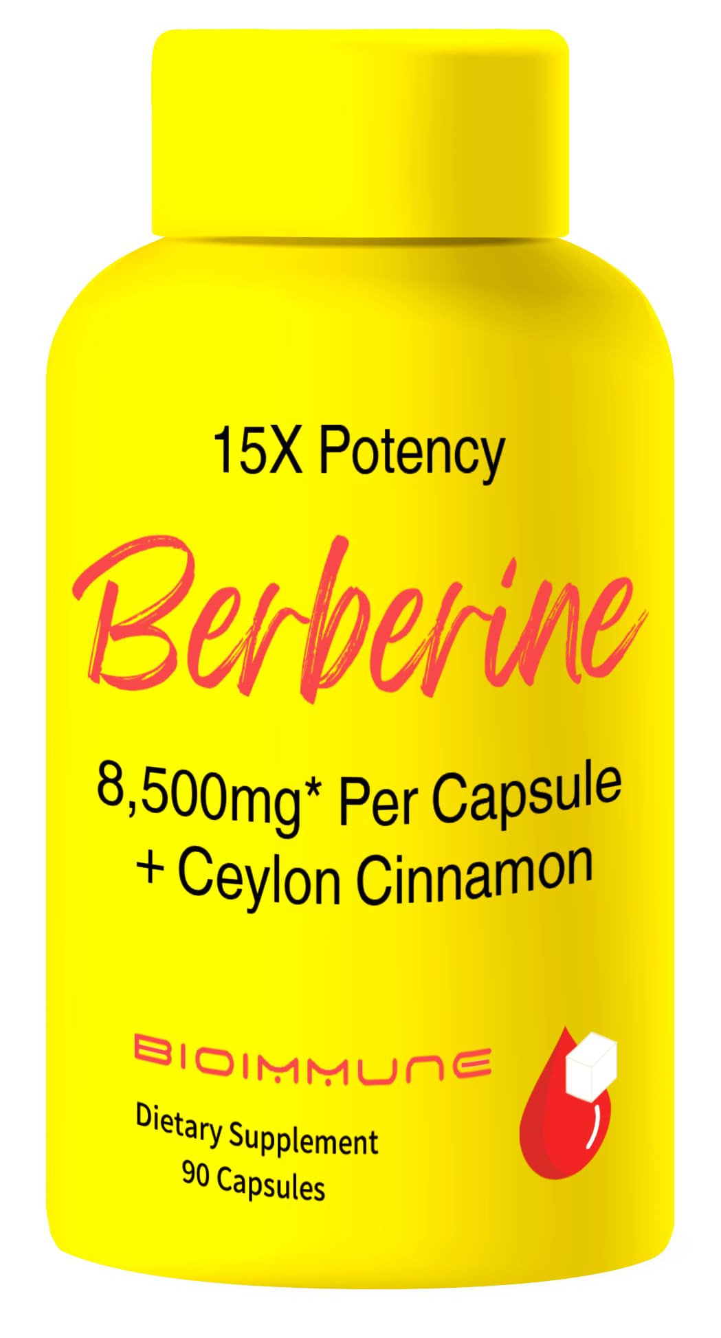 BioImmune Berberine Supplement Capsules 90 Count