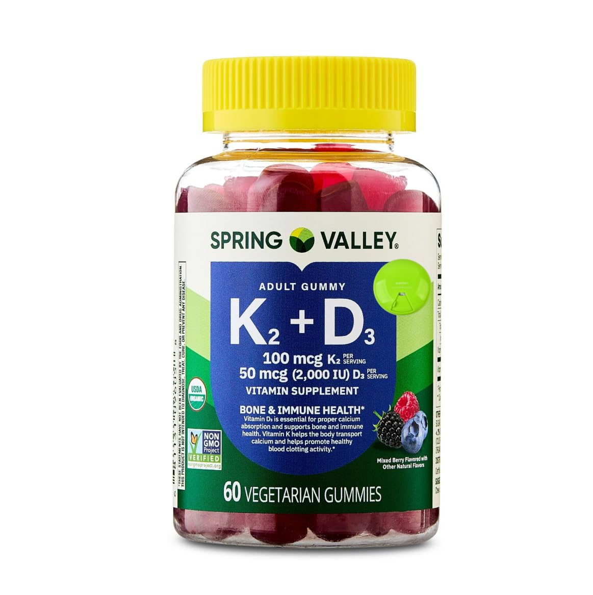 SUREFECT Vitamin K2 + D3 Gummies 60 Count