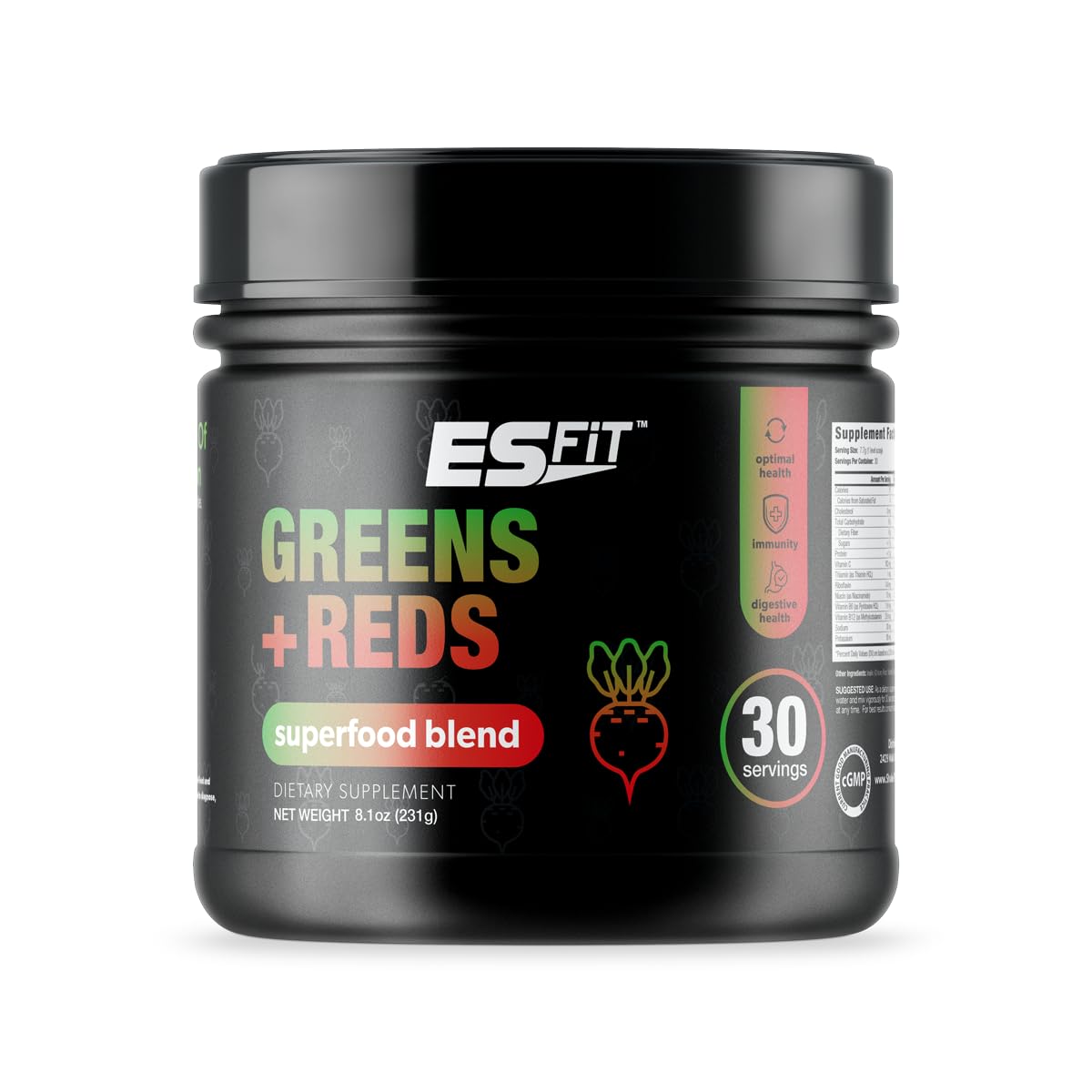 ES FIT Super Greens Powder 8.1 Ounce