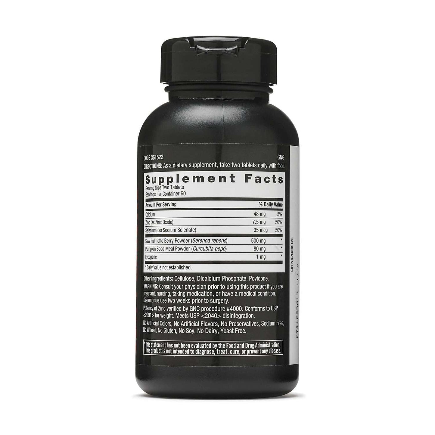 GNC Men's Saw Palmetto Formula, 120 Tablets