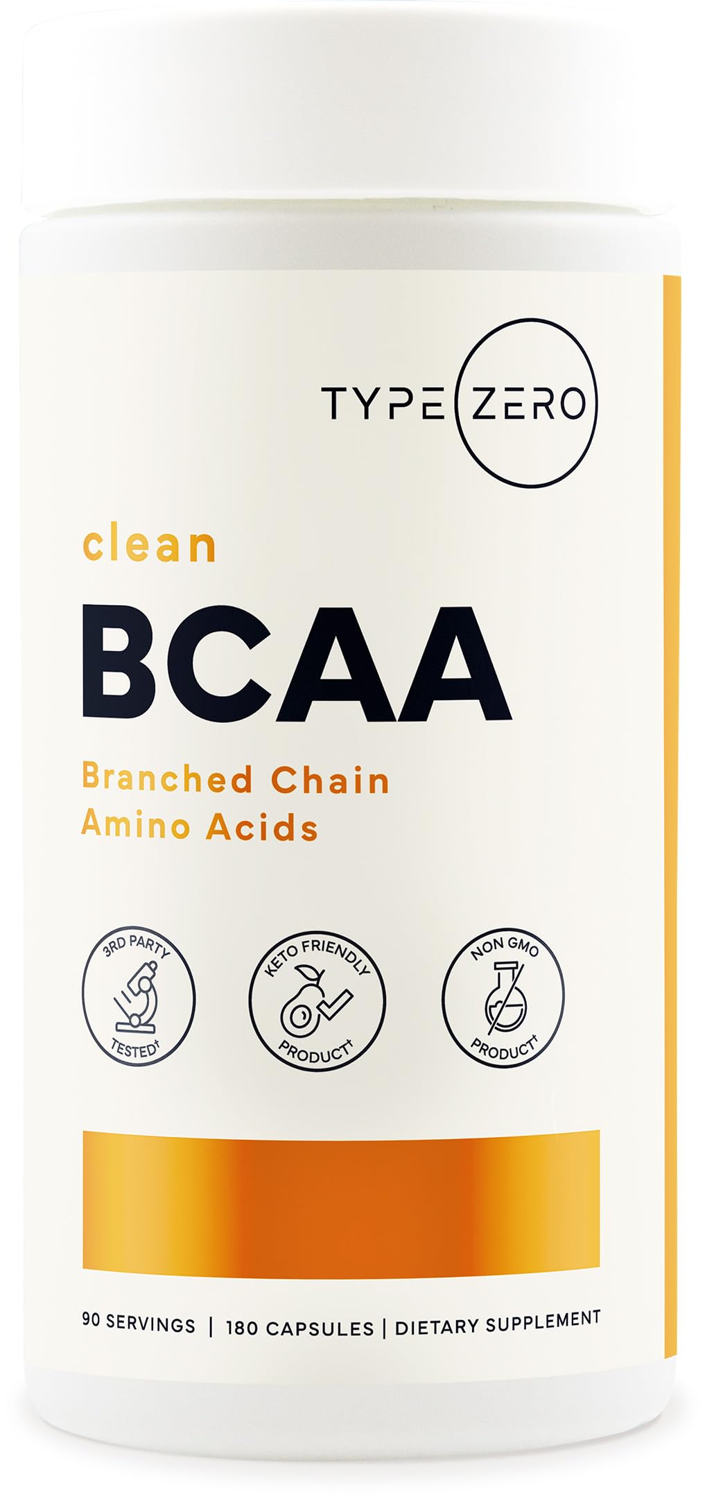 Type Zero BCAA 1000mg Capsule, 180 Count
