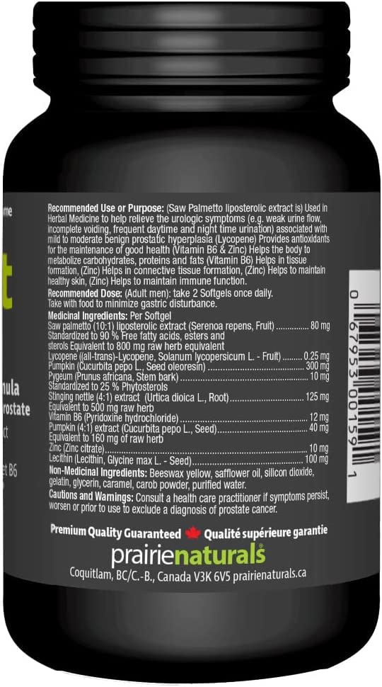 Prairie Naturals UK Ltd Prost Force Prostate Support for Men Softgels 120