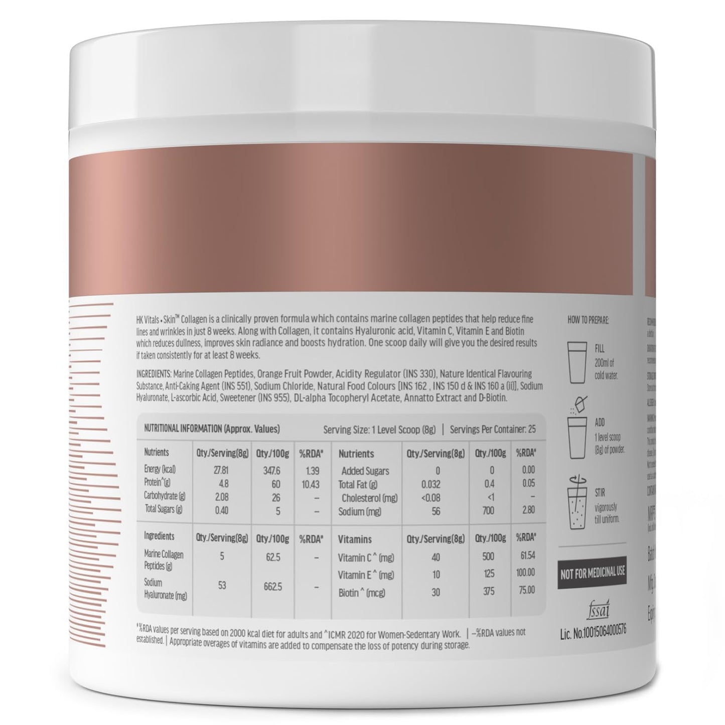 Generic He.alth Kar.t Marine Collagen Supplement Powder 7.05 Ounce