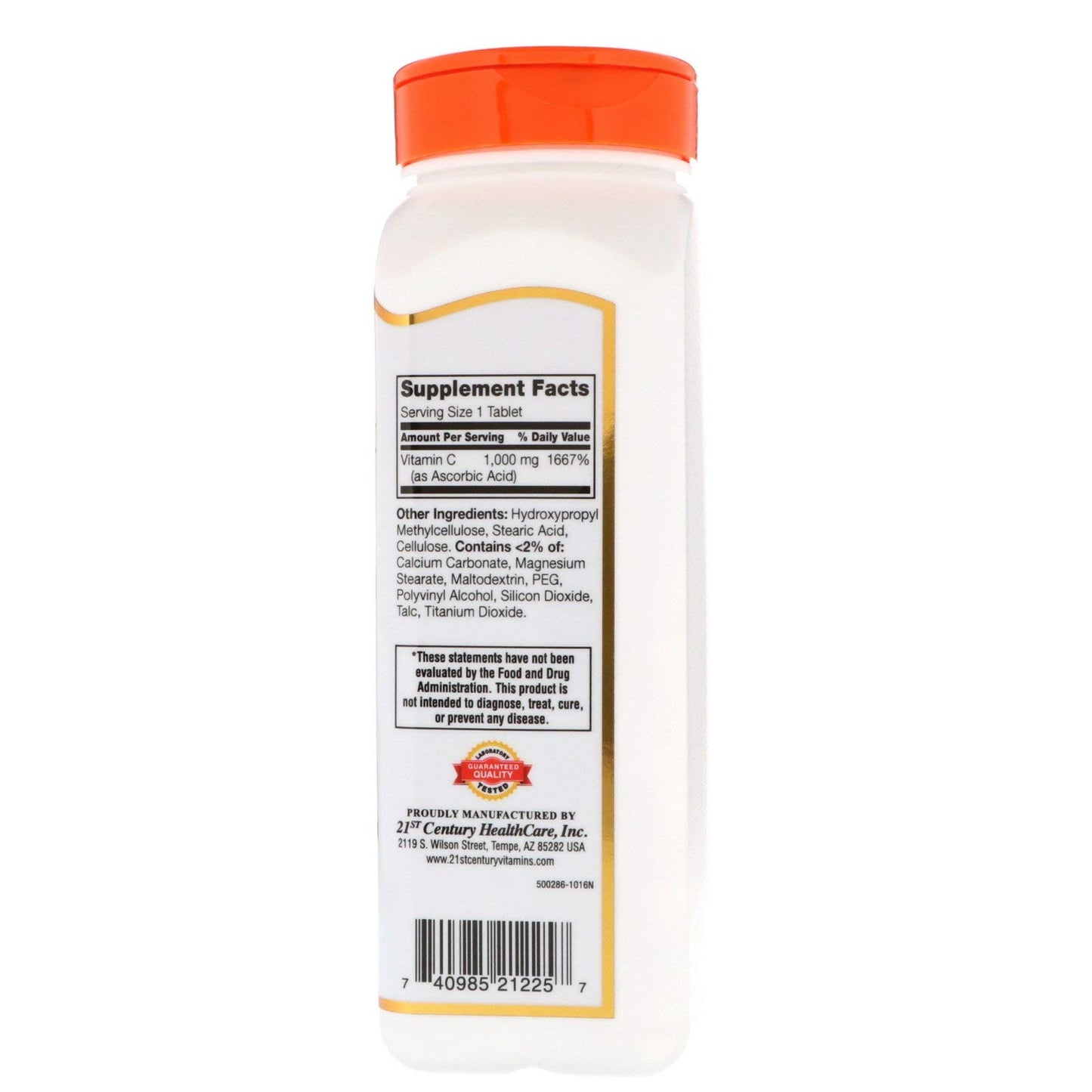 MUJERBAY Vitamin C 1000mg Time Release Caplets, 110 Count