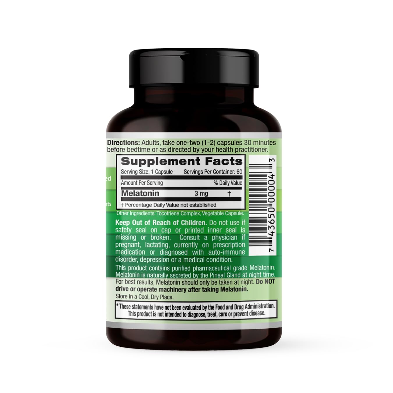 Emerald Labs Sweet Dreams Melatonin Time-Release Capsules 60 Count