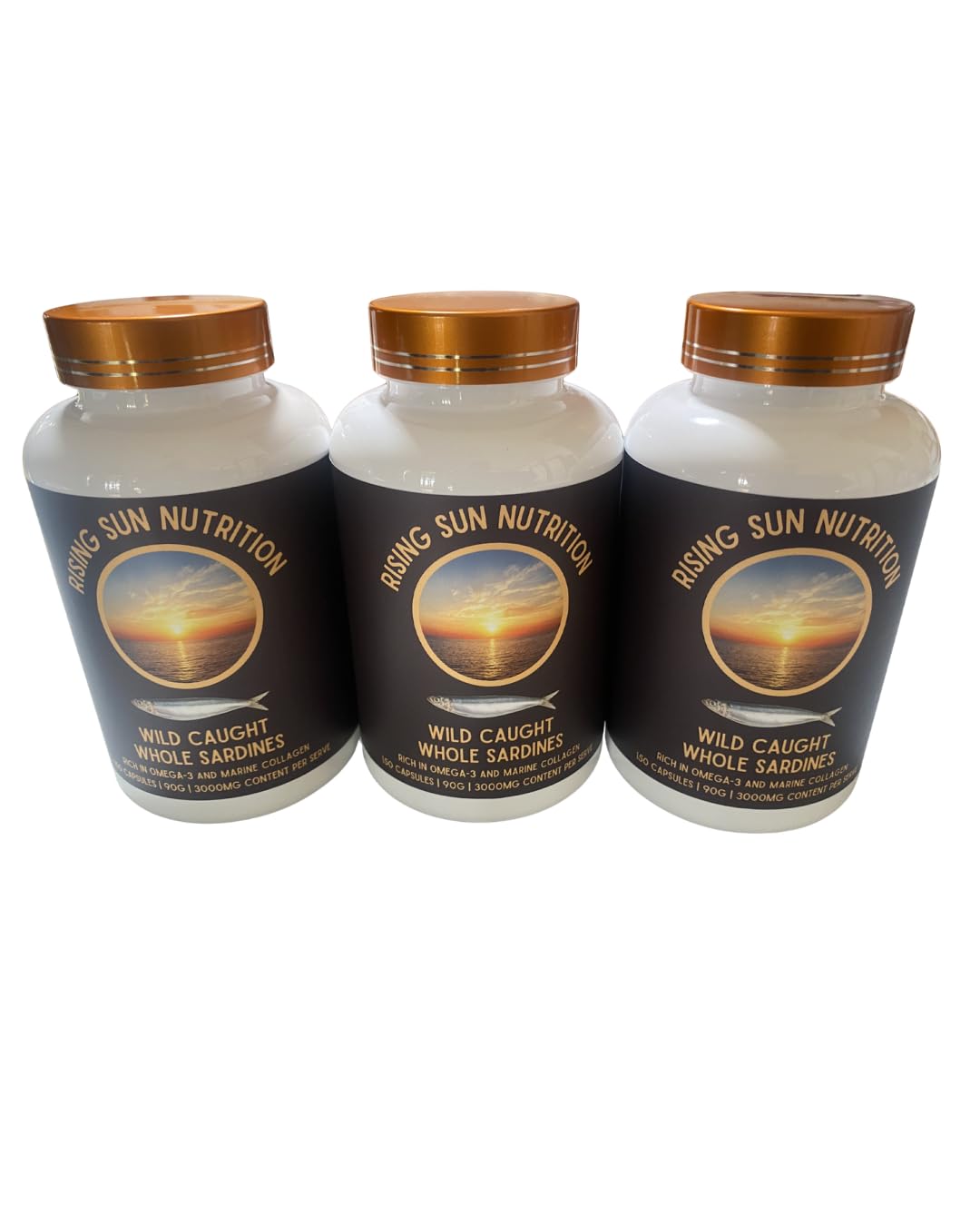 RISING SUN NUTRITION Australian Wild-Caught Whole Sardine Chewable 150 Count