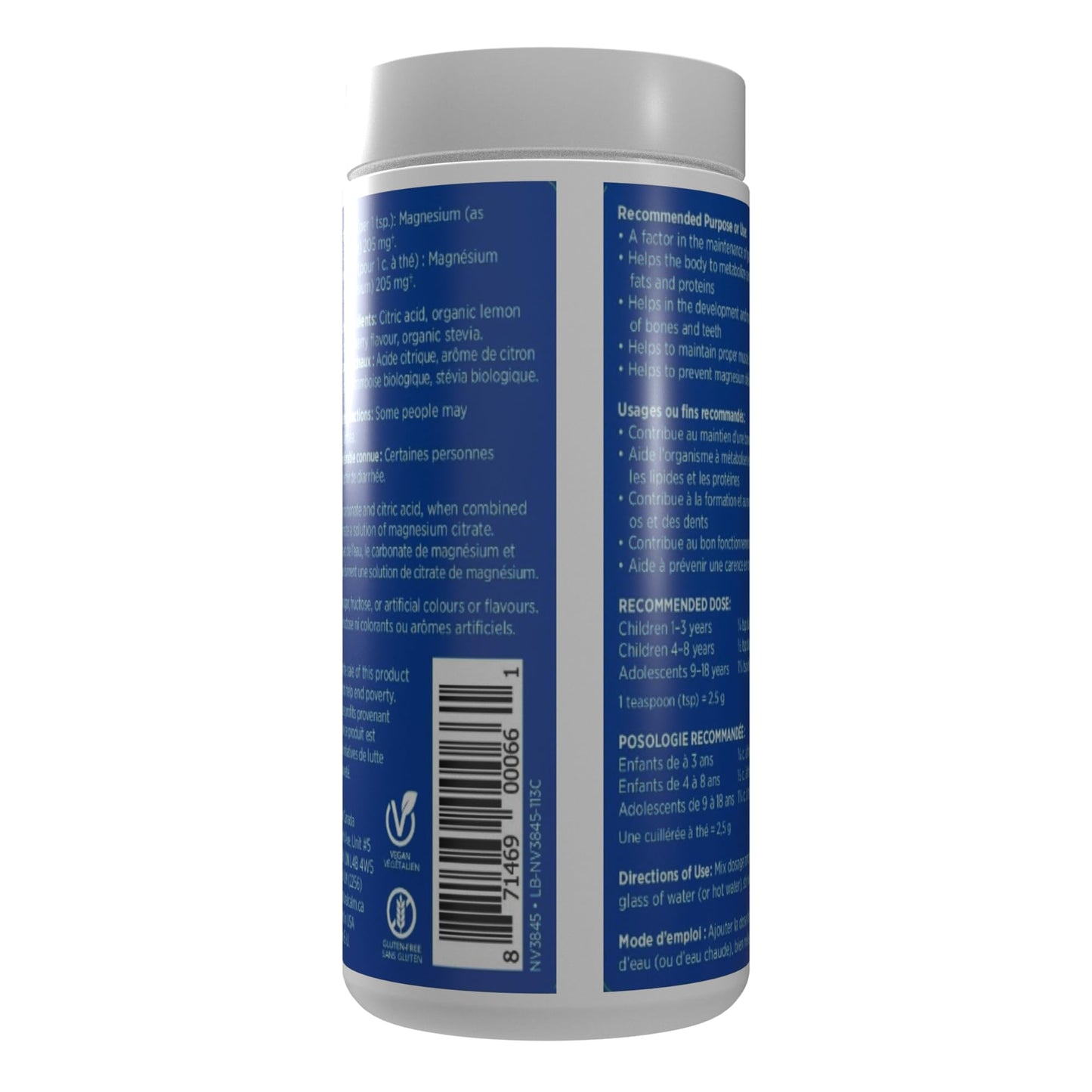 Natural Calm Magnesium Citrate Powder Kids Calm, 3.99 Ounce