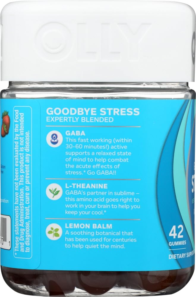 OLLY Goodbye Stress Gummy Supplement 42 Count