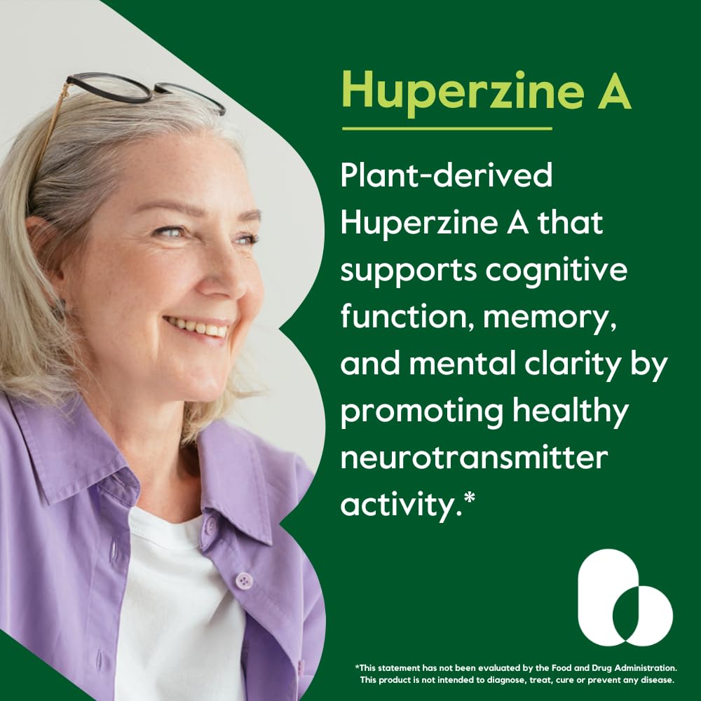 BESTVITE Huperzine A 200mcg from Naturally Derived Huperzia Serrata 120 Capsules