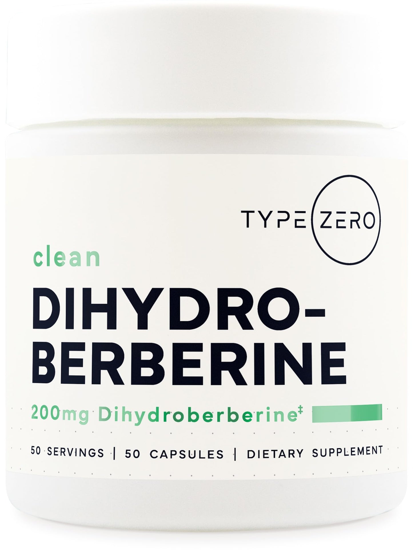 Type Zero Clean Dihydroberberine 200mg Capsules, 50 Count