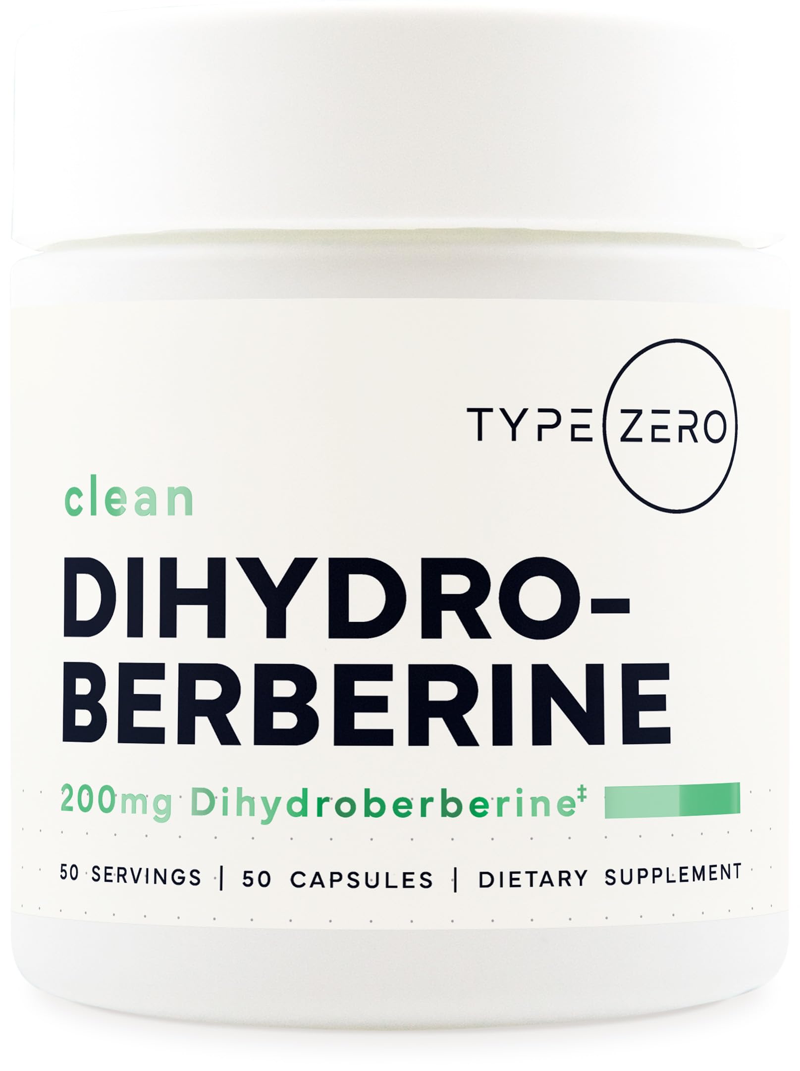 Type Zero Clean Dihydroberberine 200mg Capsules, 50 Count