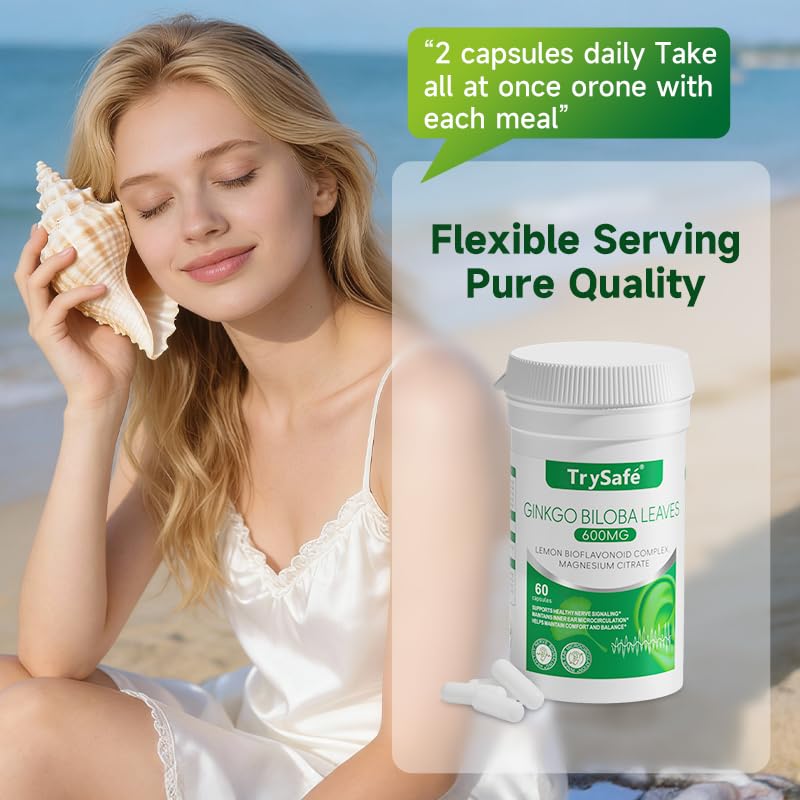 TrySafe Hearing Support Formula 1000mg Capsule, 60 Count