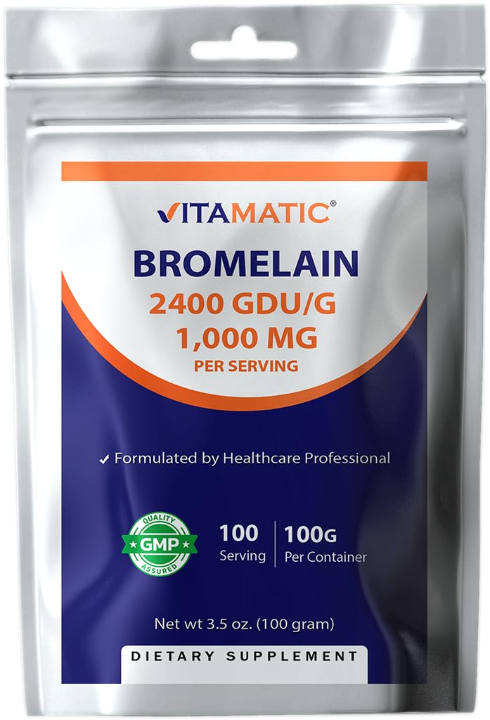 Vitamatic Bromelain Powder 3.5 Ounce