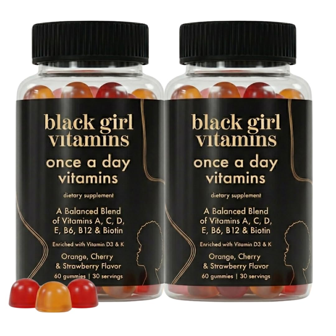 Black Girl Vitamins Once a Day Women's Multivitamin Gummy, 120 Gummies