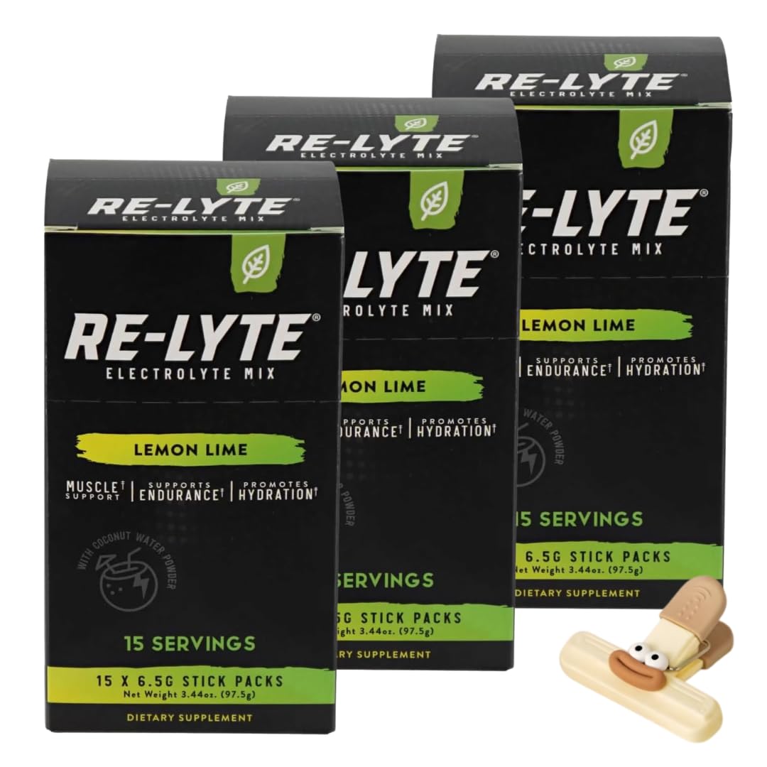 GROVE Relyte Electrolyte Mix Lemon Powder, 3 Pack
