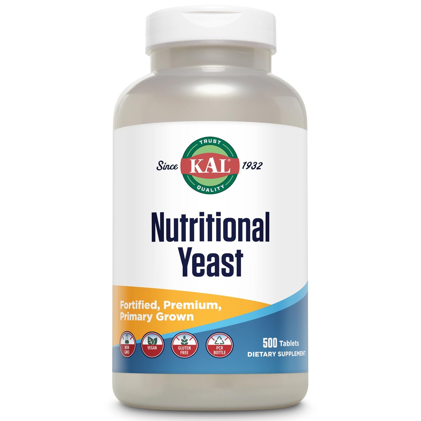 KAL Nutritional Yeast Supplement, 500 Tablets