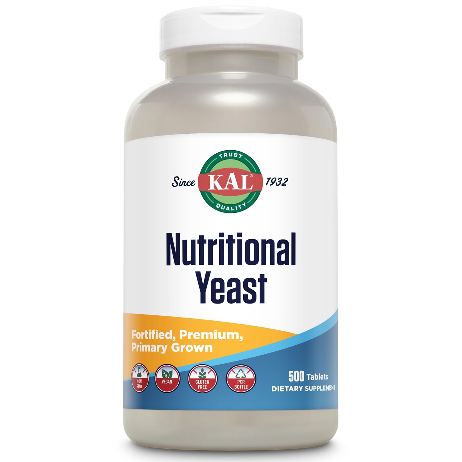 KAL Nutritional Yeast Supplement, 500 Tablets