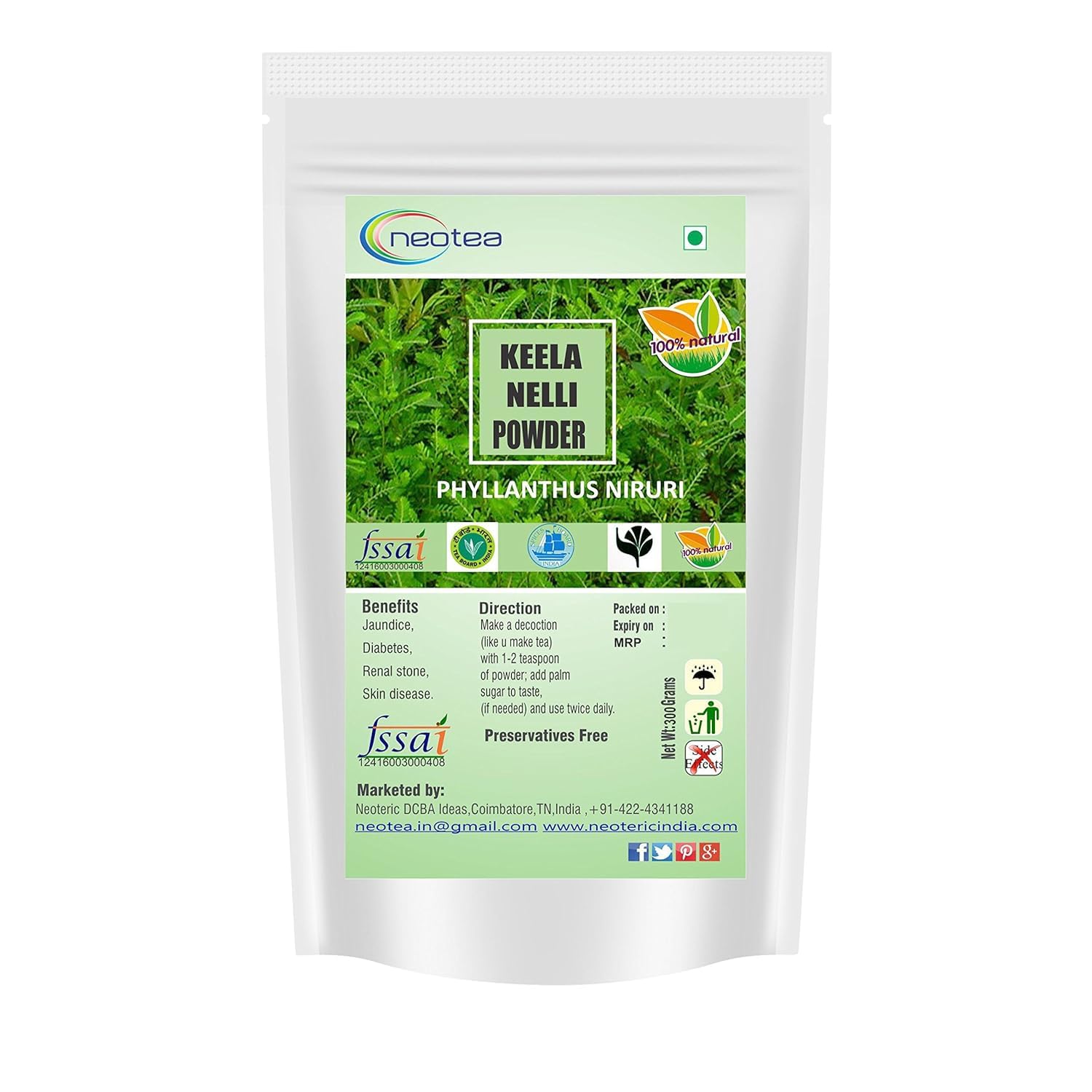 neotea Bhumiamalaki Powder 3.52 Ounce