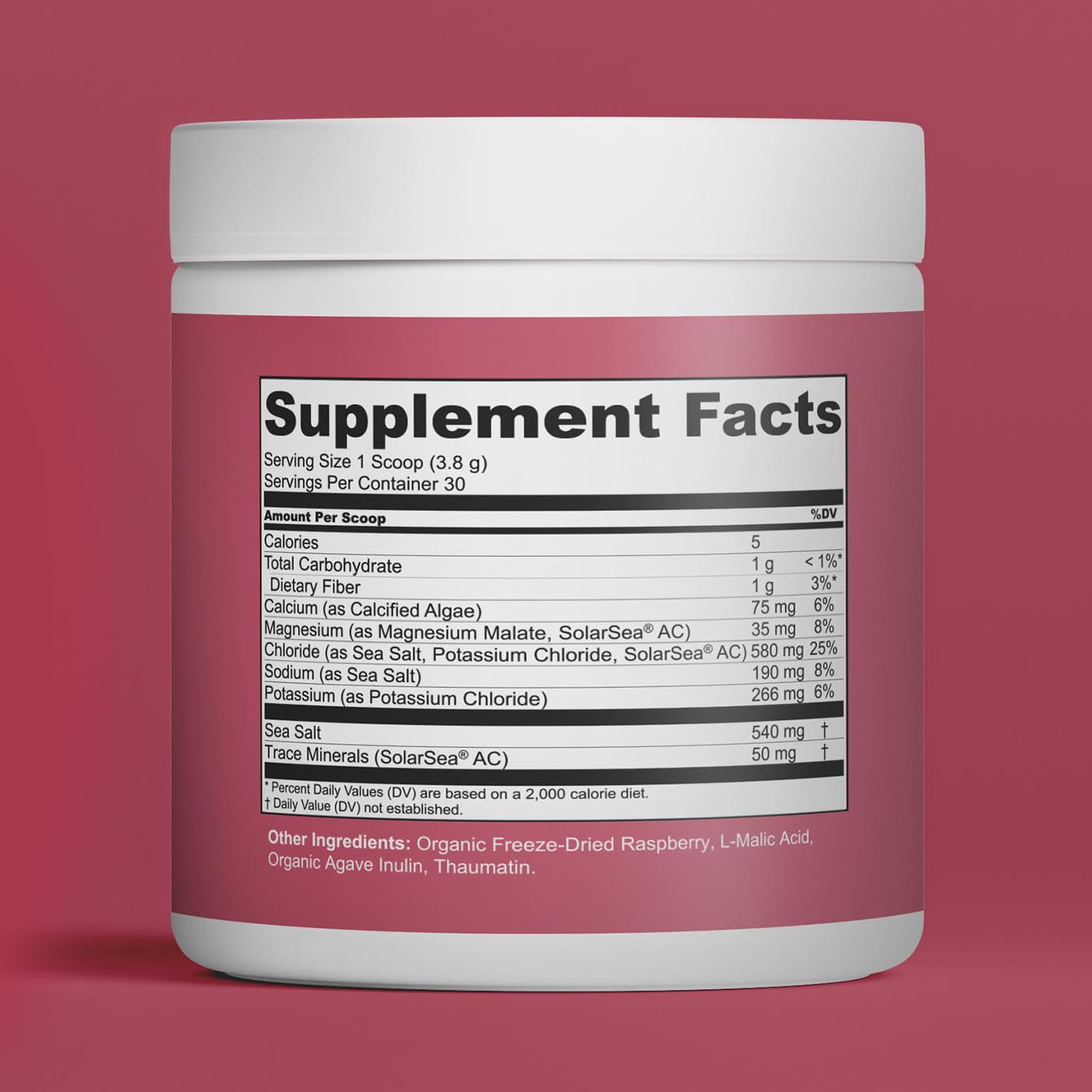Fringe Electrolytes Powder with Freeze-Dried Raspberries 30 Servings