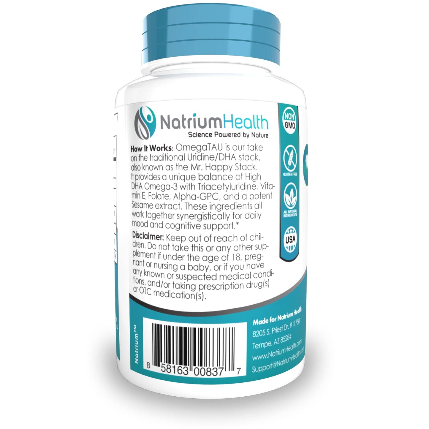 Nootropics Depot OmegaTAU Capsules, 60 Capsules