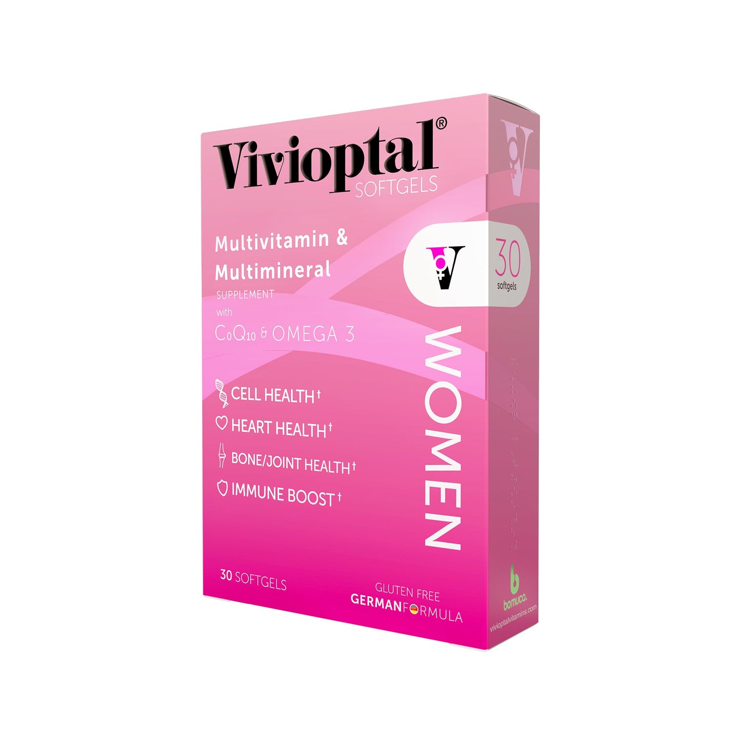 Vivioptal Vitamins Vivioptal Women Multivitamin with CoQ10 & Omega-3 Softgels, 30 Count