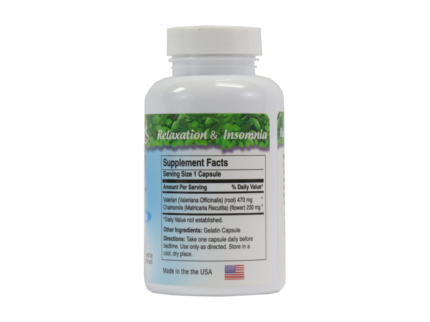 FLORIDA'S BEST, INC. Valerian Herbal Supplement Capsules, 120 Count
