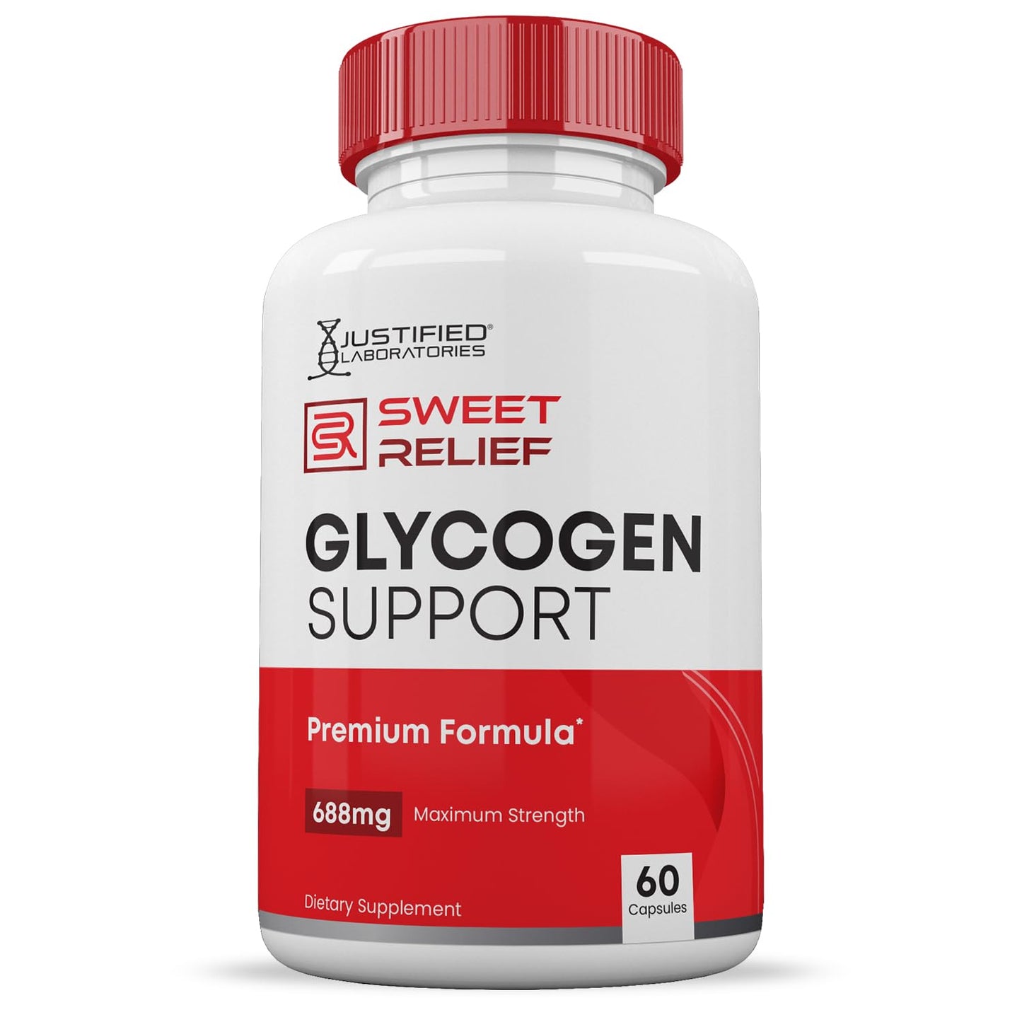 Justified Laboratories Sweet Relief Glycogen Support Capsules 300 Capsules