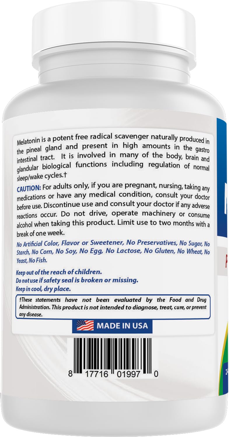 Best Naturals Melatonin 20mg Tablets 240
