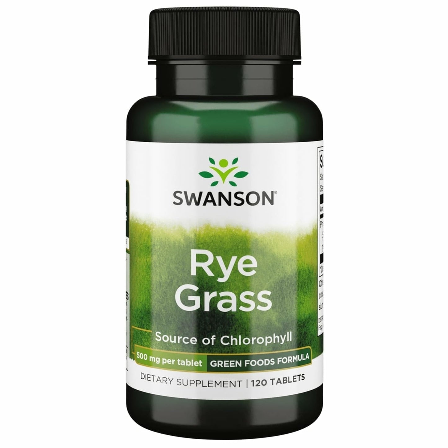 Swanson Rye Grass 500 mg Tablet, 120 Count