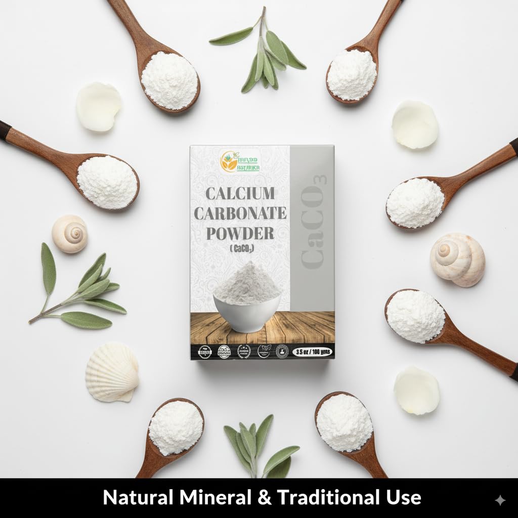 Herbs Botanica Calcium Carbonate Powder 3.5 oz