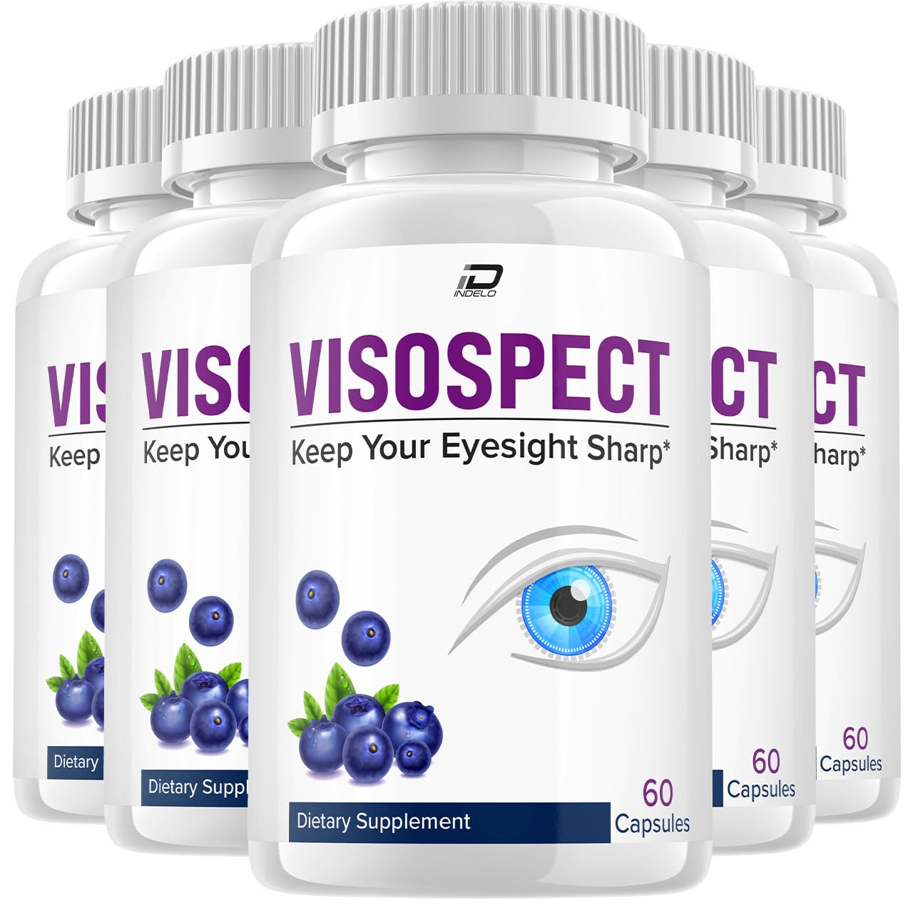 Indelo Visospect Plus Eye Support Supplement Capsules, 300 Capsules