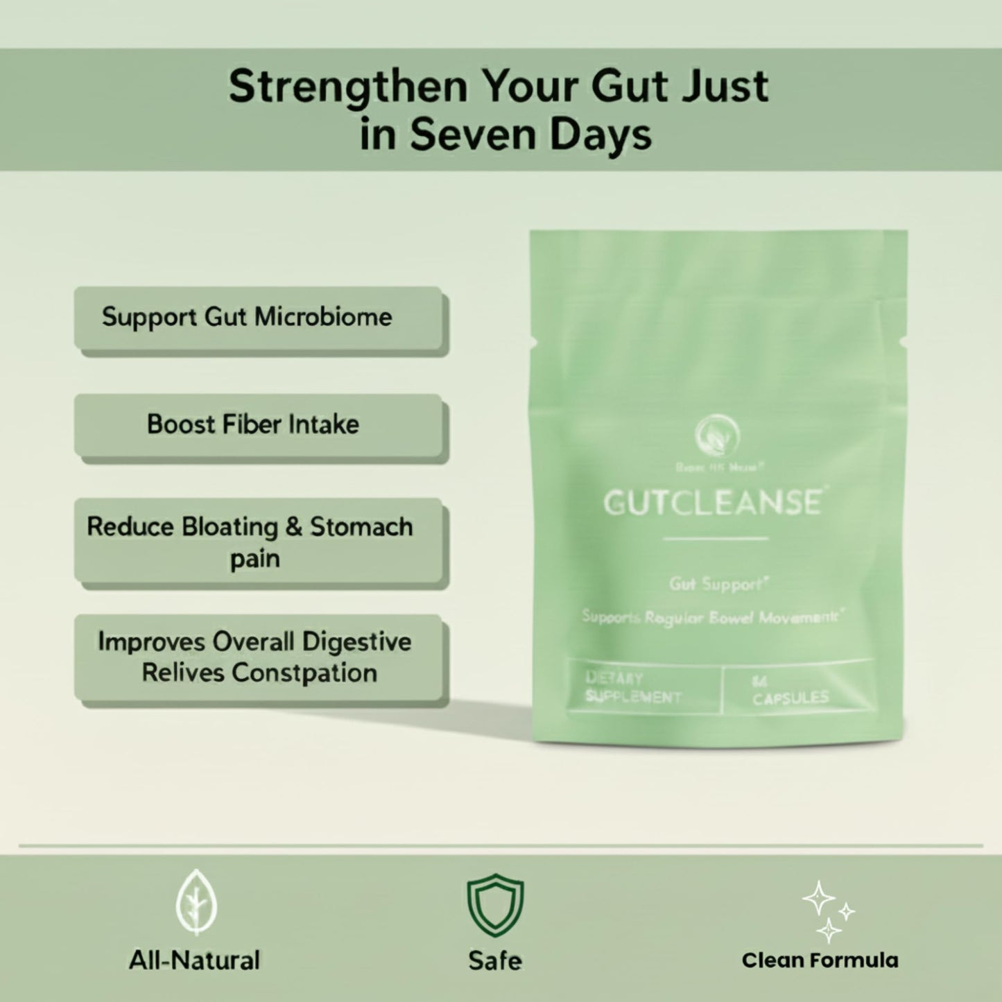 Bloat No More 7 Day Gut & Colon Cleanse Detox Capsules, Capsule, 14 Count