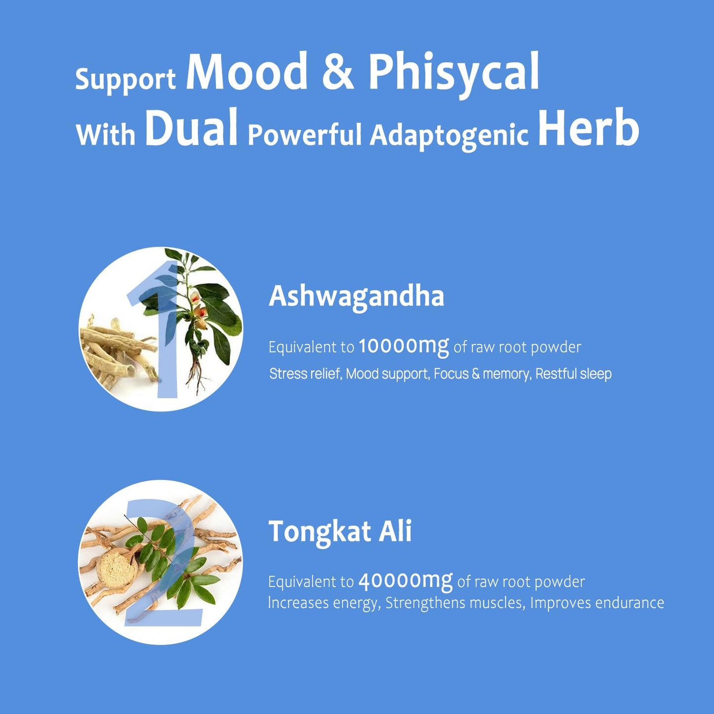 SciVital Ashwagandha Extract 200mg 20:1 & Tongkat Ali Extract 200mg 50:1 60 Capsules