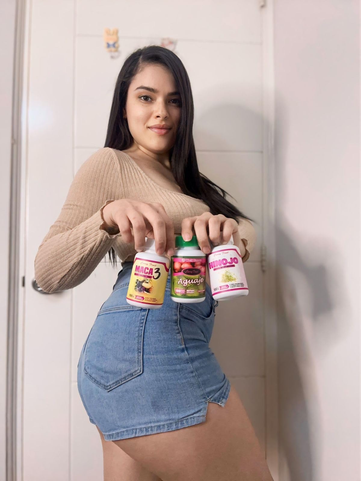 Curvy Fruit Natural Curve Shaping Supplement Aguaje Maca Wild Hinojo Capsule 100 Count
