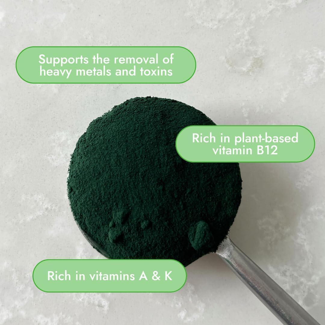 Organic Traditions Spirulina Algae Powder Green Superfood Blend 5.3 oz