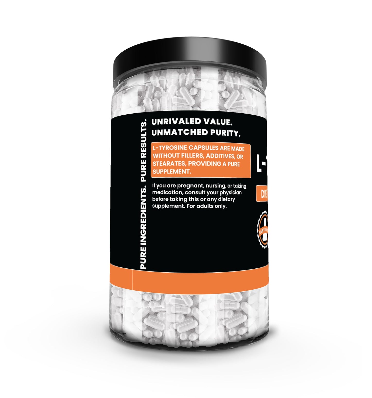 PURE ORIGINAL INGREDIENTS L-Tyrosine 730 Capsules