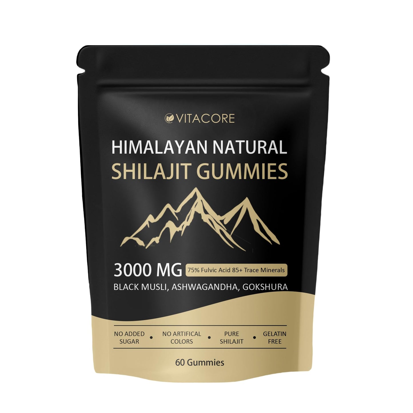 Velvra Cleanse Vitacore Himalayan Shilajit Gummies, 60 Count