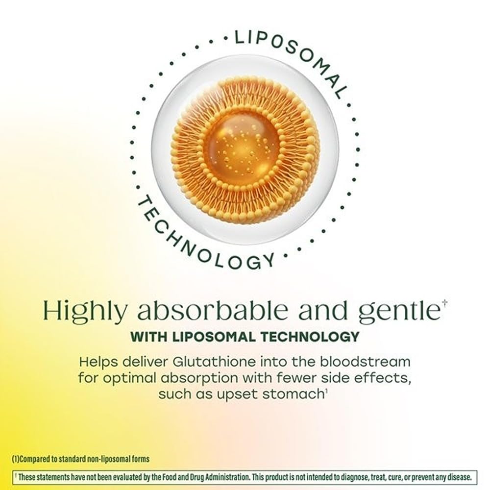 MegaFood High Absorption Liposomal Glutathione Supplement 60 Capsules