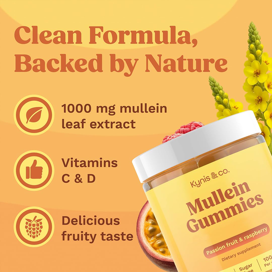 Kynis & co. Mullein Gummies for Overall Wellness, 60 Gummies