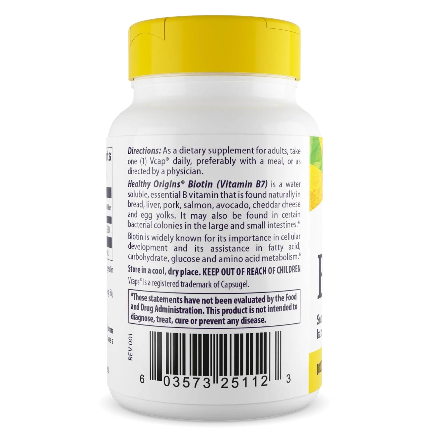 Healthy Origins Biotin 10,000 mcg Capsule, 360