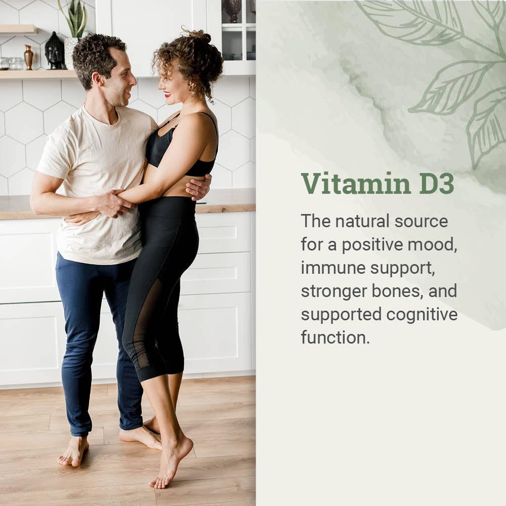 Earth Harmony Naturals Vegan Vitamin D3 5000 IU Capsules, 120 Count