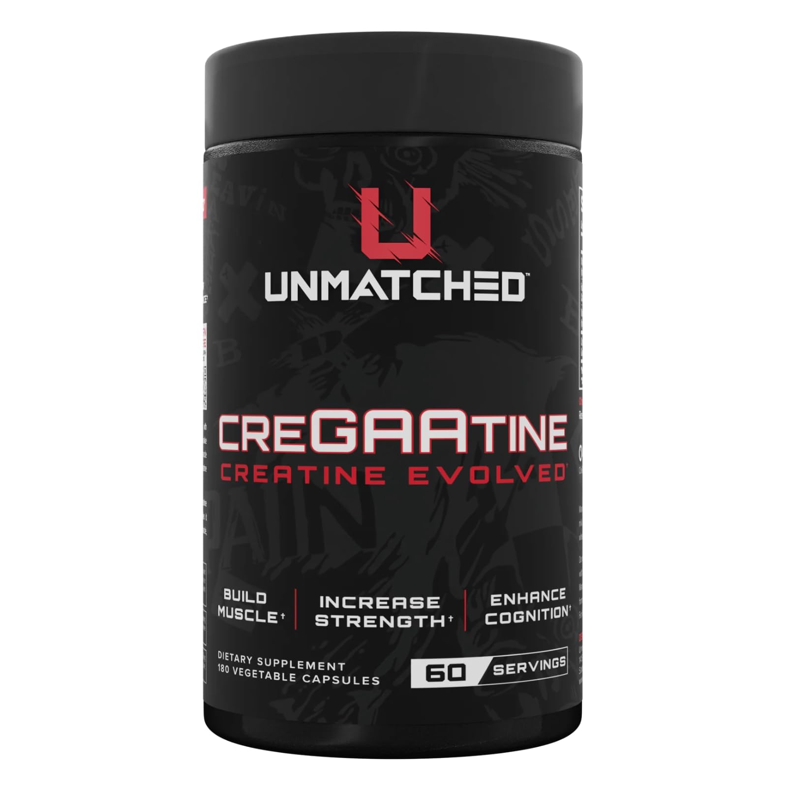 Unmatched CreGAAtine Optimized Creatine Capsule 180 Count