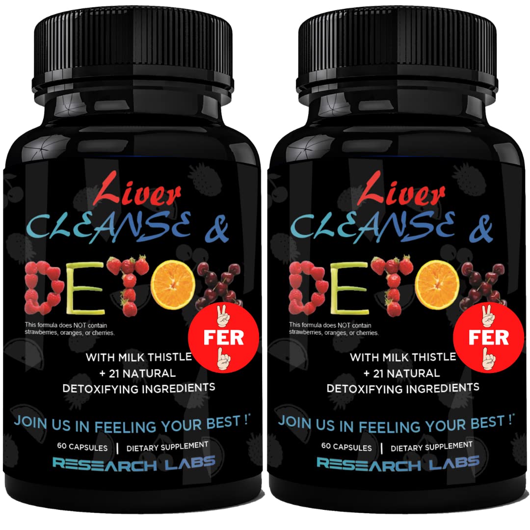 Research Labs Liver Detox Cleanse & Support Capsule, 120 Capsules