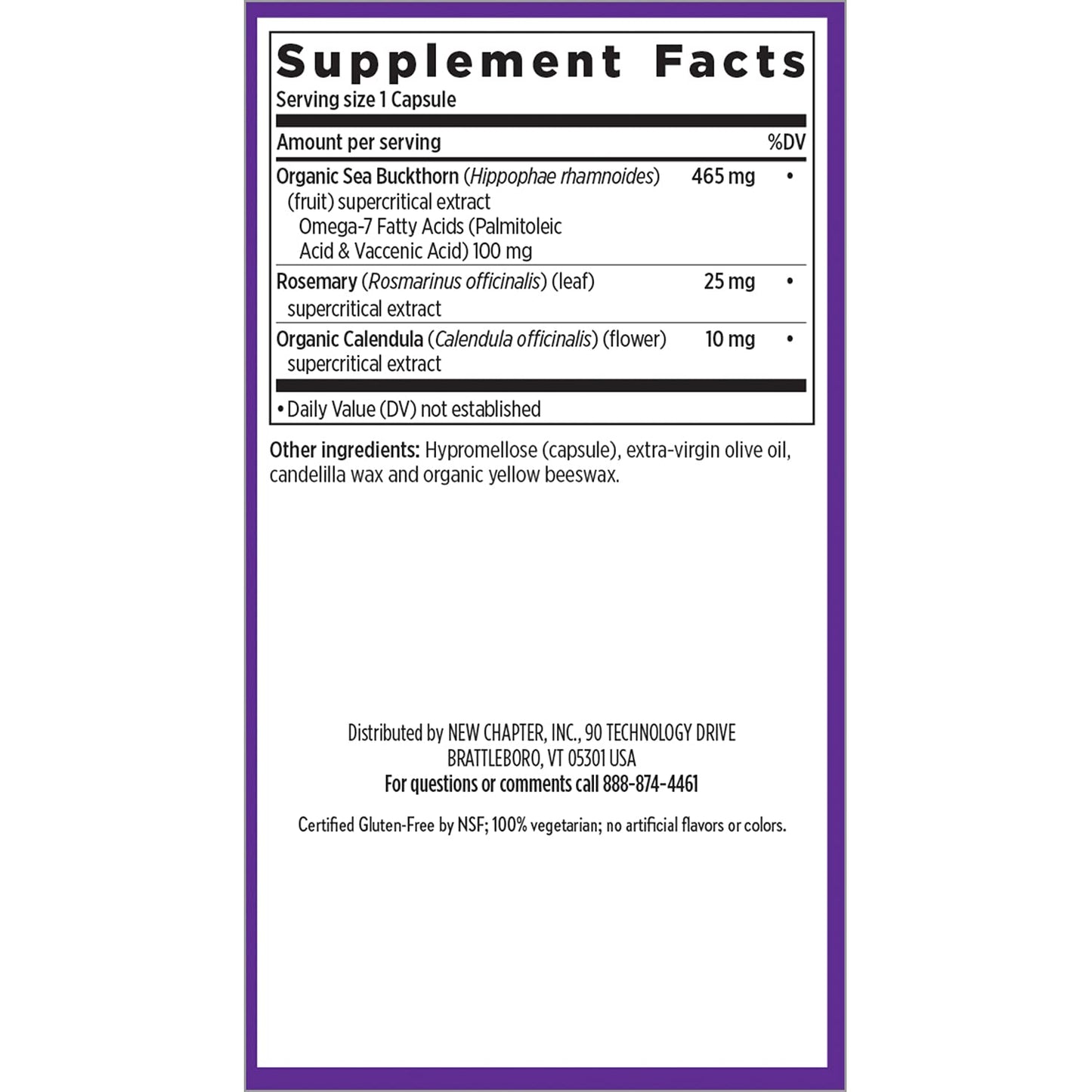 New Chapter Supercritical Omega 7 Supplement Capsule, 60 Count