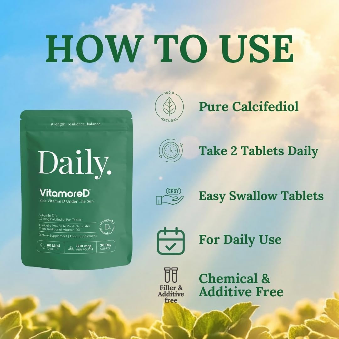 VitamoreD Vitamin D Calcifediol 10 mcg Tablets, 60 Count