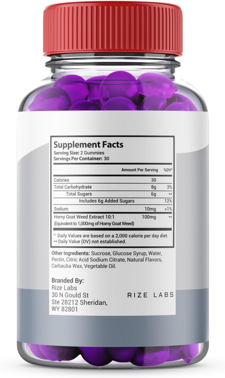 Rize Labs Vitamin Dee Gummies, 60 Count
