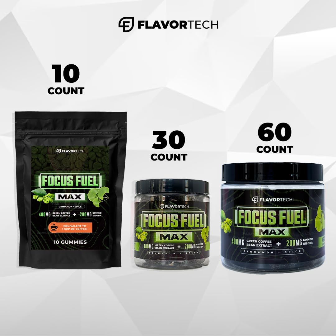 FlavorTech Focus Fuel Max Gummies 30 Count