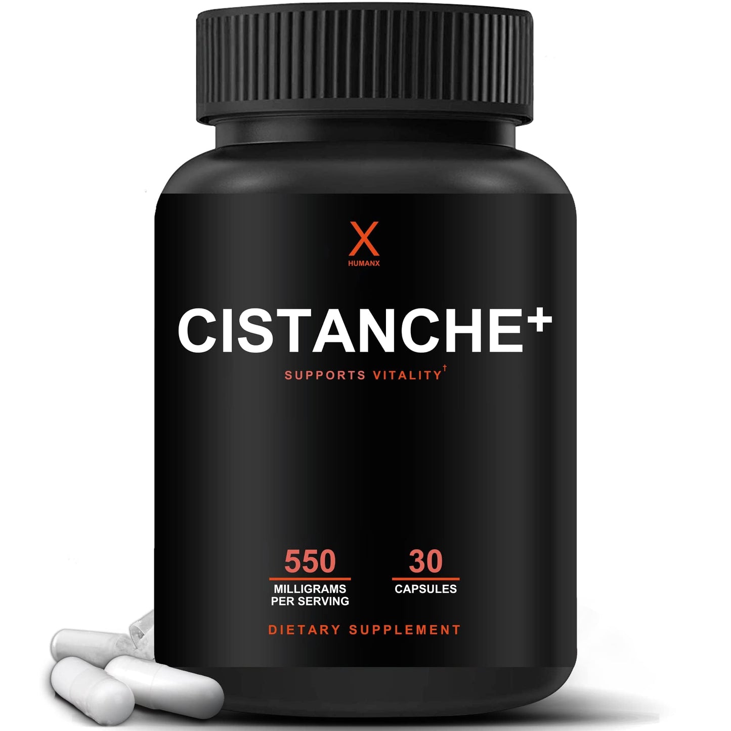 HUMANX Cistanche+ 550MG Capsules, 30 Count
